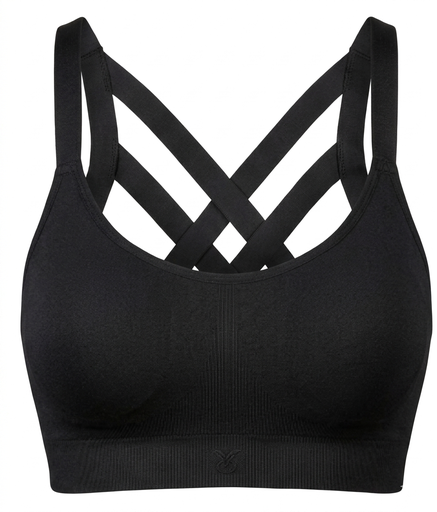 Regular Everyday Strappy Bra Black