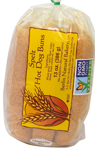 [S23102] Whole Spelt Hot Dog Buns